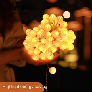 Muvako สายไฟหิ่งห้อย LED 40 ดวง 16.4 ฟุต ใช้แบตเตอรี่ กันน้ํา สีขาวอบอุ่น พร้อมรีโมตควบคุม สําหรับตกแต่งระเบียง ปาร์ตี้