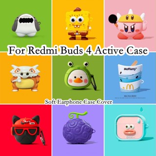 【ของแท้】เคสหูฟัง แบบนิ่ม ลายการ์ตูน สําหรับ Redmi Buds 4 Redmi Buds 4