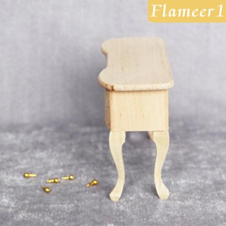 [flameer1] โต๊ะเพ้นท์สีจิ๋ว 1/12 สําหรับบ้านตุ๊กตา ห้องนอน ห้องนั่งเล่น