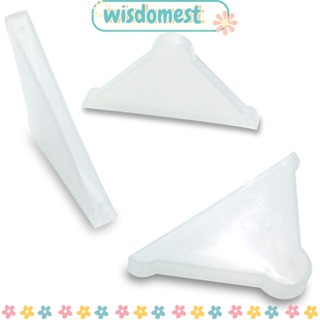 Wisdomest แผ่นกันมุมโต๊ะ พลาสติก 35*35 มม. 1.3*1.3 นิ้ว สีขาว 50 ชิ้น