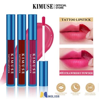 Kimuse Peel Off Lip Stain Tattoo ลิปสติกติดทนนานและกันน้ำ Peel Off Pink Lip Tint Make Up MOLISA