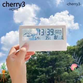 Cherry3 นาฬิกาปลุกดิจิทัล LED บอกอุณหภูมิ ปฏิทิน ตั้งโต๊ะ ข้างเตียง