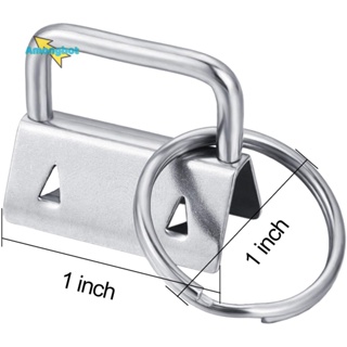 Amonghot&gt; พวงกุญแจฮาร์ดแวร์ Fob พร้อมพวงกุญแจ สําหรับสายคล้อง 50 ชิ้น
 ใหม่
