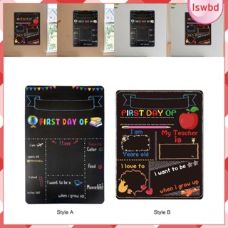 [lswbd] ป้ายชอล์กสองด้าน วันแรก สําหรับตกแต่งบ้าน โรงเรียนอนุบาล 1 ชิ้น