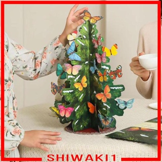 [Shiwaki1] การ์ดอวยพรคริสต์มาส 3D พร้อมซองจดหมาย การ์ดป๊อปอัพ การ์ดอวยพรต้นคริสต์มาส สําหรับเทศกาลปีใหม่