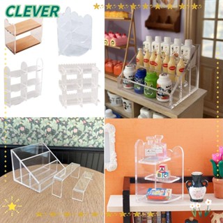 Clever ชั้นวางเครื่องสําอาง โมเดลเฟอร์นิเจอร์ ขนาดเล็ก สเกล 1/6 1/12 สําหรับตกแต่งบ้านตุ๊กตา