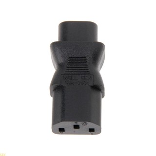 Xin อะแดปเตอร์แปลงปลั๊กไฟ IEC 320 C13 3-Pin Female To C8 2-Pin Male