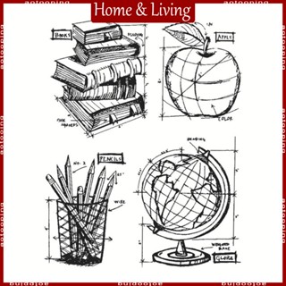 Aotoo แสตมป์ซิลิโคนใส สําหรับตกแต่งสมุดภาพ การ์ดอวยพร DIY