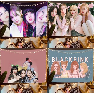 Blackpink พรมตกแต่งผนัง ผ้าแขวนผนัง ตกแต่งผนังห้องนอน พื้นหลัง