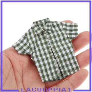 [Lacooppia1] เสื้อเชิ้ตแขนสั้น แฮนด์เมด สําหรับตุ๊กตา 1/12 6 นิ้ว