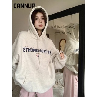 Cannup เสื้อกันหนาว เสื้อแขนยาว เสื้อฮู้ด Fashion cozy fashionable ตัวเหมือนคนชั้นสูง36Z230908