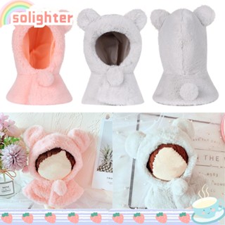 SOLIGHTER 15cm 20cm Doll Accessories Doll Clothes Suit Korea Idol Dolls Clothing Plush Dolls Clothes Cute Bear Mini Soft Animal Doll Toy Clothes Handmade Hooded Cloak/Multicolor