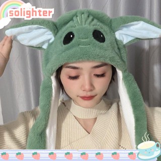 SOLIGHTER Yoda หมวก ลาย Star Wars น่ารัก ขยับได้