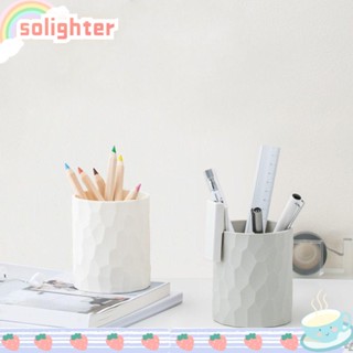 Solighter กล่องใส่ดินสอ แปรงแต่งหน้า จุของได้เยอะ สไตล์นอร์ดิก