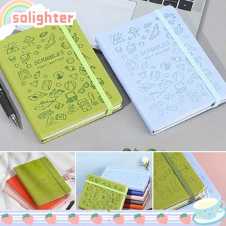 Solighter สมุดโน้ตไดอารี่ ขนาด A5 เครื่องเขียน สําหรับนักเรียน