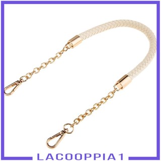 [Lacooppia1] สายกระเป๋าถือ สะพายไหล่ หนัง PU สีดํา