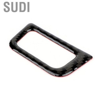 Sudi Trunk Switch Trim  Carbon Fiber Cover  Decal Car Decoration Fits for A6 A7 12-18