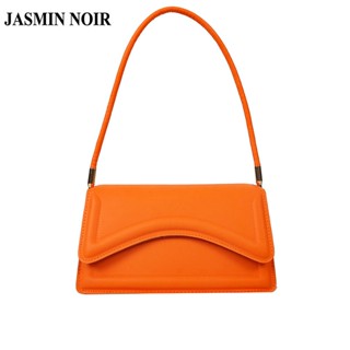 Jasmin NOIR กระเป๋าสะพายไหล่ กระเป๋าถือ หนัง PU สําหรับสตรี