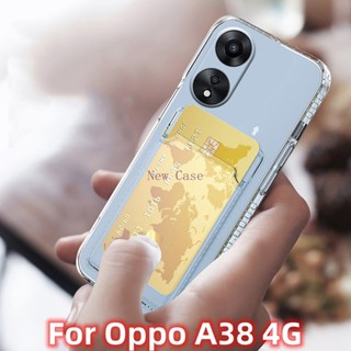 เคสโทรศัพท์ซิลิโคน TPU ใส แบบนิ่ม กันกระแทก ป้องกันเลนส์กล้อง สําหรับ Oppo A38 A 38 OppoA38 4G 2023