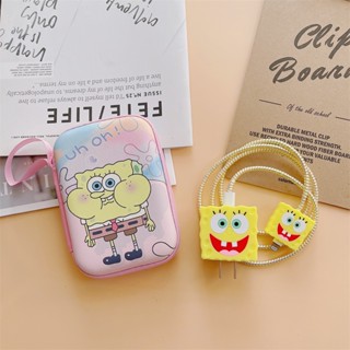 เคสโทรศัพท์มือถือ กันกระแทก ลาย SpongeBob น่ารัก สําหรับ iPhone