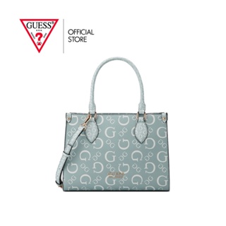 GUESS กระเป๋าถือ รุ่น MG823822 OAK PARK SMALL CARRYALL สีเขียว