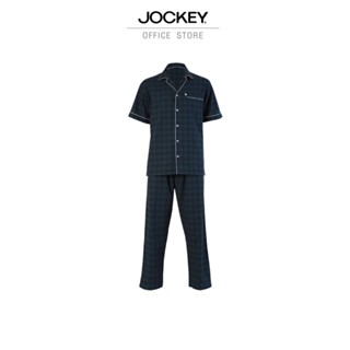 JOCKEY UNDERWEAR ชุดนอน รุ่น SLEEPWEAR KU JK1640B SHORT SLEEVE/PANTS ชุดนอน ชุดนอนผู้ชาย