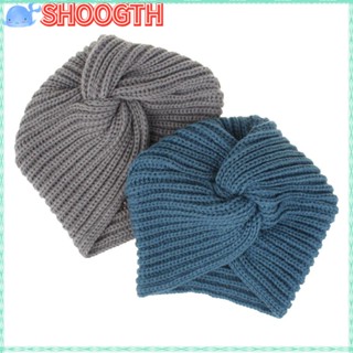 Shoogth ผ้าโพกหัว ผ้าพันคอ สีพื้น อบอุ่น