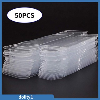 [Dolity1] กล่องเคส PVC แบบใส สําหรับตุ๊กตา โมเดลรถยนต์ ของที่ระลึก 50 ชิ้น