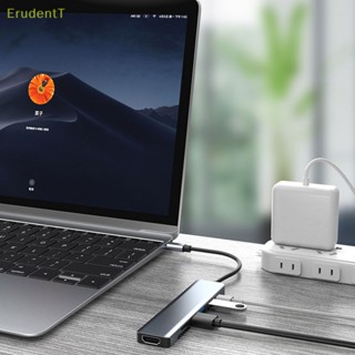 [ErudentT] อะแดปเตอร์ฮับ USB C พร้อมมอนิเตอร์ 4K [ใหม่]