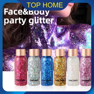 VINCINER Sequin Gel Mermaid Scales Sparkling Eye Shadows And Body Milk สำหรับเทศกาลและงานปาร์ตี้ Face And Body Sequins Economic New Diamond Sequins Hair Illuminator ว้าว ~ ราคาต่ำสุด