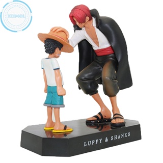 Xo94ol ฟิกเกอร์ PVC รูปการ์ตูนอนิเมะ One Piece Luffy Shunks Monkey Luffy ของเล่นสําหรับเด็ก