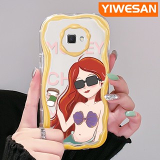 สําหรับ Samsung J7 Prime J7 Prime 2 J2 Prime เคสแฟชั่น การ์ตูนนางเงือก ขอบคลื่น เคสโทรศัพท์ ใหม่ เนื้อครีม กันกระแทก ใส ซิลิโคนนิ่ม เคส