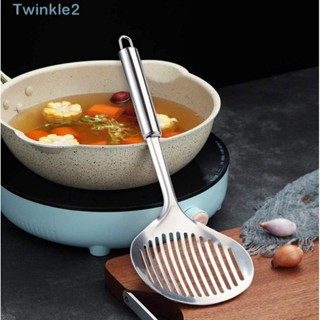 Twinkle พลั่วตักปลา สเตนเลส 13*4.7 นิ้ว สีเงิน สําหรับตักอาหาร ล้างจาน