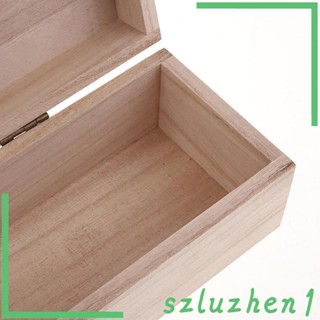 [Szluzhen1] กล่องไม้ธรรมชาติ พร้อมฝาปิด สําหรับบ้าน