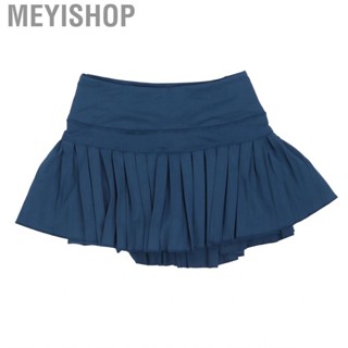 Meyishop Girls Pleated Skirt Fashionable Inter Shorts Elastic Workout Sports With P