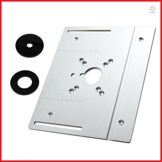 Wood Milling Flip Board Trimming Machine Engraving Tool Router Table Insert Plate Aluminum Alloy for Woodworking Benches