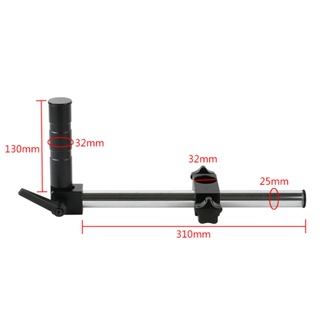 ขายึดกล้องจุลทรรศน์ แนวนอน 32 มม. แขนยาว ขายึดกล้องอุตสาหกรรม ก้านสากล อุปกรณ์เสริม
