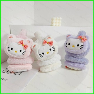 Hobby Sanrio ที่ปิดหูกันหนาว ผ้ากํามะหยี่ขนนิ่ม ลายการ์ตูน Hello Kitty น่ารัก ให้ความอบอุ่น แฟชั่นฤดูหนาว สําหรับเด็กนักเรียน