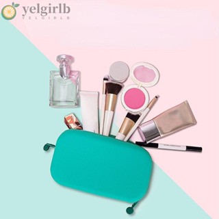 Yelgirlb กระเป๋าเครื่องสําอาง ดินสอซิลิโคน กันน้ํา ทนความร้อน สีแคนดี้ ล้างทําความสะอาดได้ สําหรับผู้ใหญ่