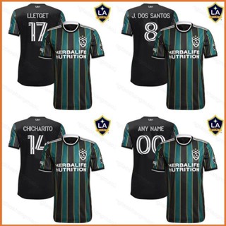 เสื้อกีฬาแขนสั้น ลายทีมชาติฟุตบอล LA Galaxy Away YT3 2021-2022 ชุดเยือน พลัสไซซ์