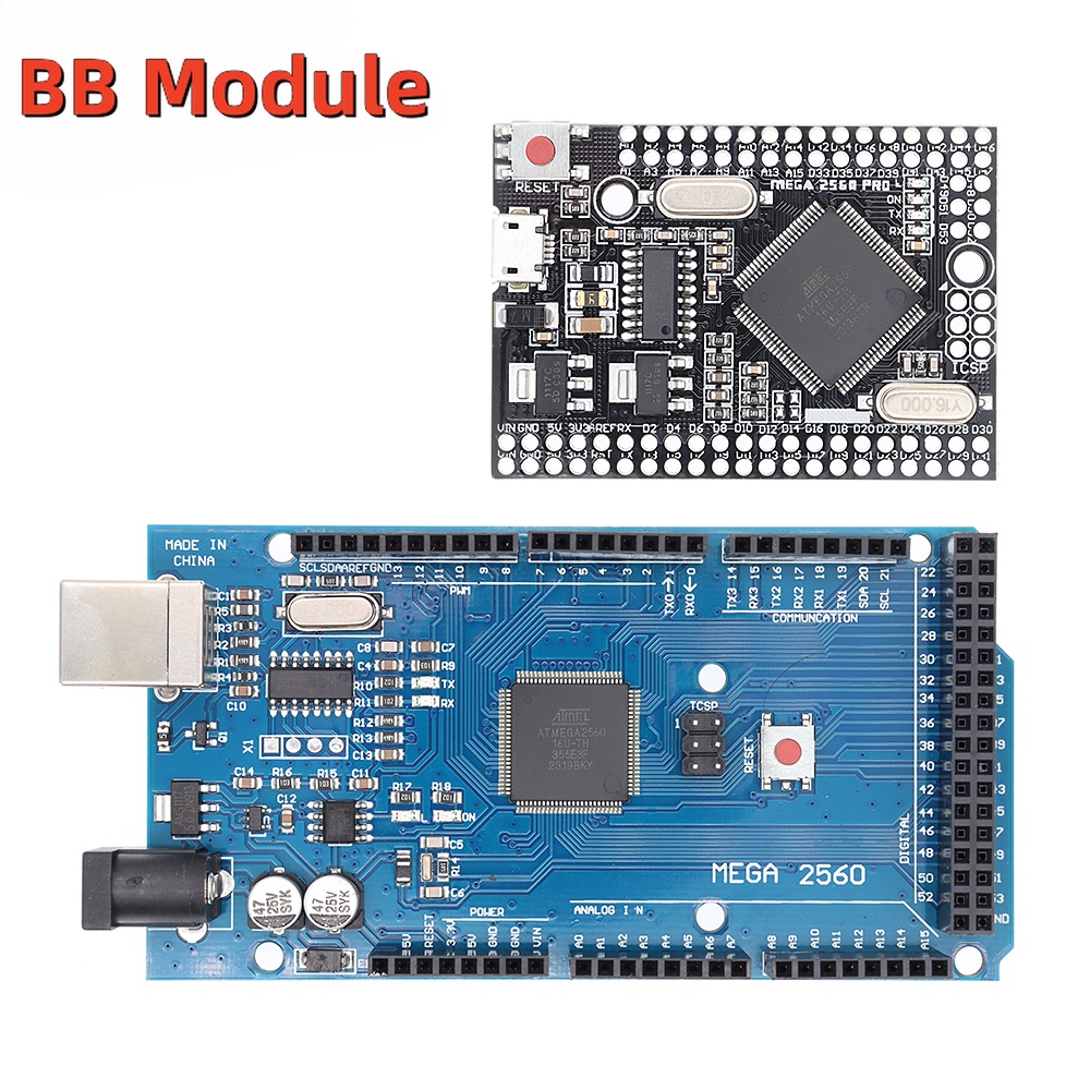 บอร์ดทดลอง MEGA2560 MEGA 2560 R3 (ATmega2560-16AU CH340) AVR USB สําหรับ Arduino