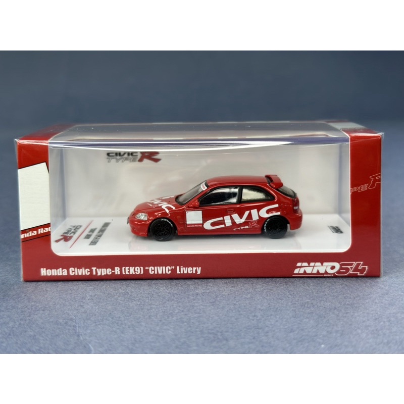 🔹 Honda Civic Type R EK9 Scale 1:64 ยี่ห้อ Inno64