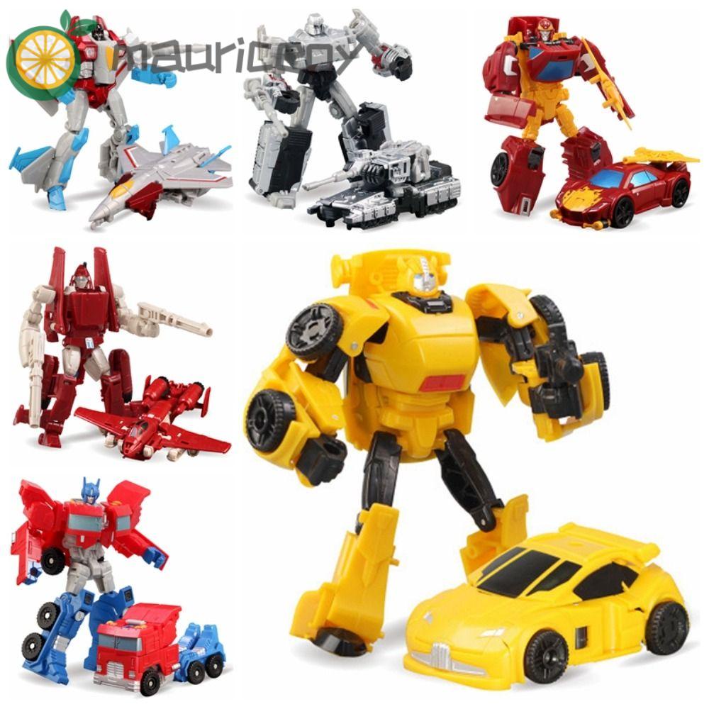 Mauriceoya โมเดลหุ่นยนต์รถยนต์ Transformer Transformation Robot Cars พลาสติก ขนาด 12 ซม. ของเล่นสําหรับเด็ก