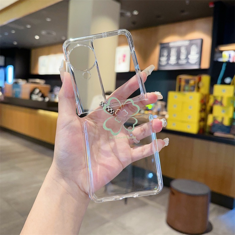 เคสโทรศัพท์มือถือ PC แข็ง ผิวด้าน ใส บางพิเศษ พับได้ กันกระแทก สีดํา สําหรับ Oppo Find N2 N3