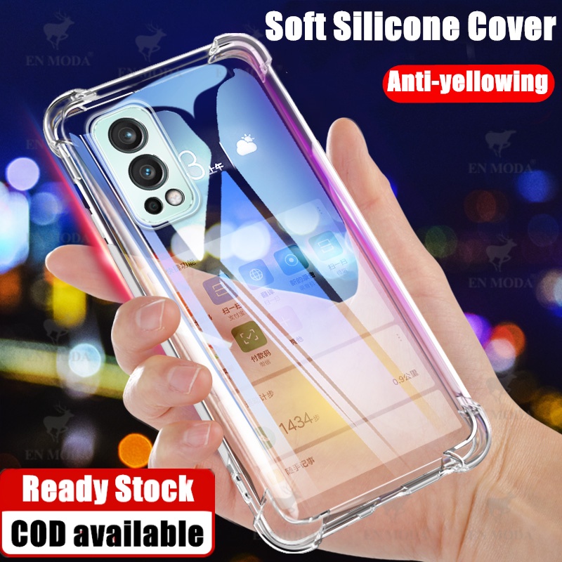 สําหรับ OnePlus Nord 2 5G DN2101 DN2103 Slim Crystal Clear Soft Silicone Jelly Case พร้อมสี่มุมเสริม