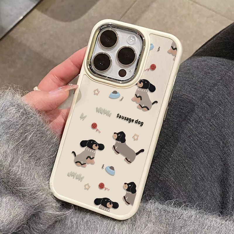 เคสโทรศัพท์มือถือ ผิวด้าน กันกระแทก ลายสุนัข สําหรับ Apple Iphone 14promax 13 12 11 7 8p 15promax SKHT