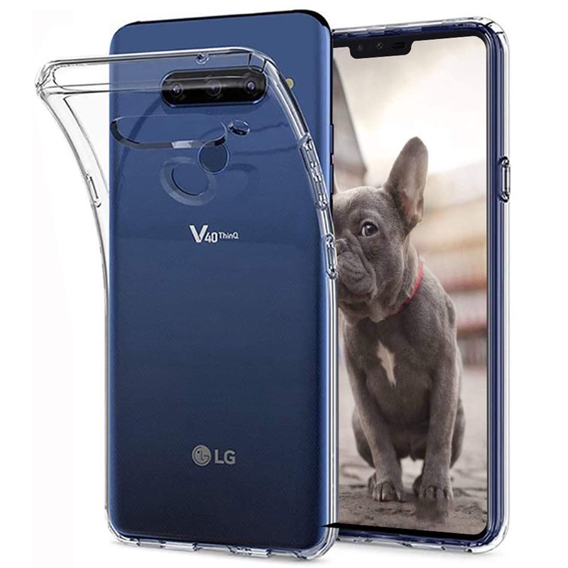 สําหรับ LG V40 ThinQ Slim Soft Micro-frosted Matte เคสซิลิโคนป้องกันลายนิ้วมือฝาครอบโทรศัพท์