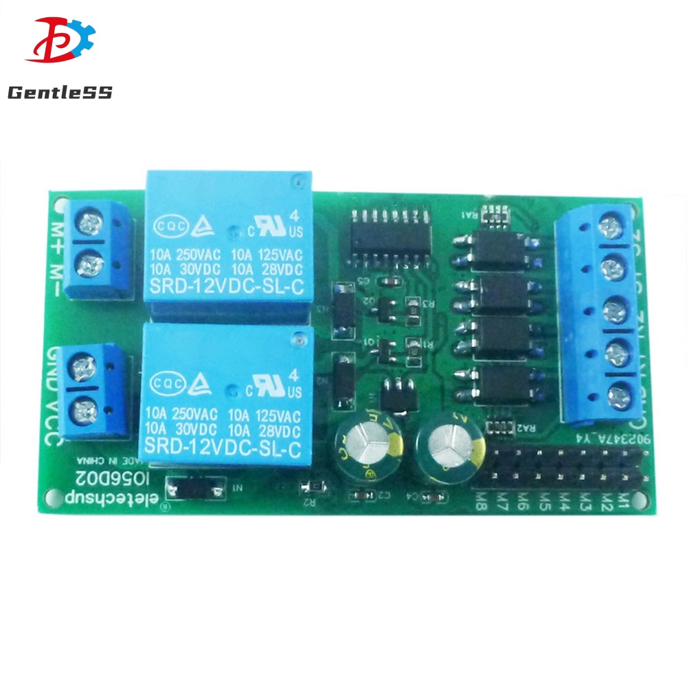 DC12V DC24V DC Motor Controller รีเลย์โมดูลไปข้างหน้าและย้อนกลับควบคุมจํากัด Start-Stop Switch