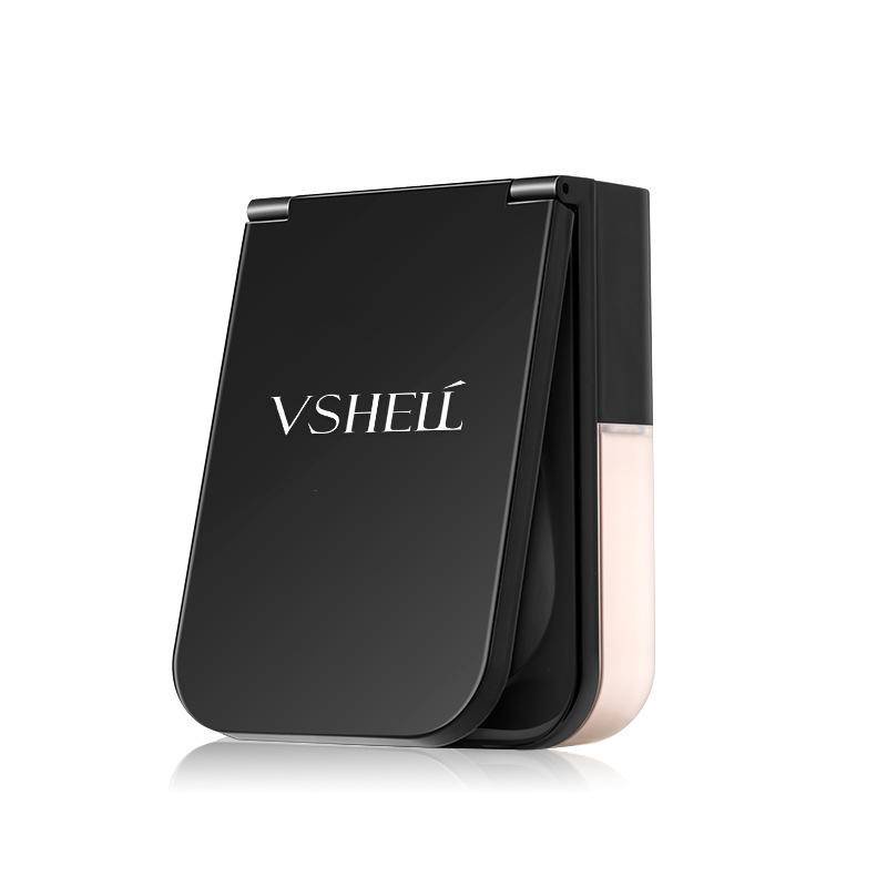 Vshell D4ZB81780 รองพื้นเนื้อลิขวิด ให้ความชุ่มชื้น ติดทนนาน 35 มล. ปกปิดฝ้า ปกปิดง่าย ให้ความชุ่มชื้น ติดทนนาน ไม่ต้องแต่งหน้า บริการธรรมชาติ ไม่ปลอม สีขาว พลิกกด พร้อมกระจก ขนาดเล็ก บีบีครีม คอนซีลเลอร์ รองพื้นเนื้อลิขวิด