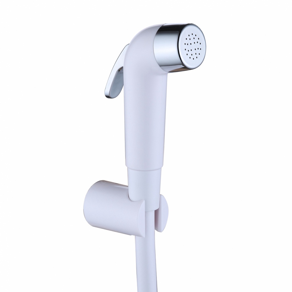 Deluxy Official Shop-Karat Faucet ชุดฉีดชำระสีขาวพร้อมสายและขอแขวน รุ่น KA-03-325-11